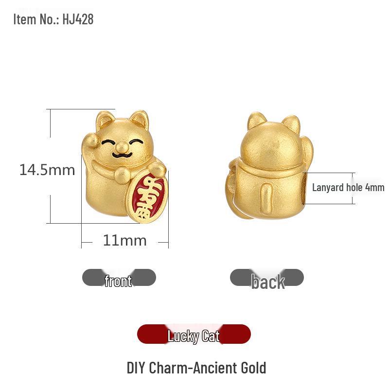 

Креативное ожерелье-подвеска с бусиной «Удача» из песочного золота и аксессуары для браслета из плетеного вручную шнура