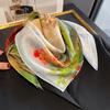 Spring and Summer Personalized Retro Silk Scarf Women's Multi-functional Fashion Decorative Headscarf Thin Decorative Scarf Windproof Neck Protection
