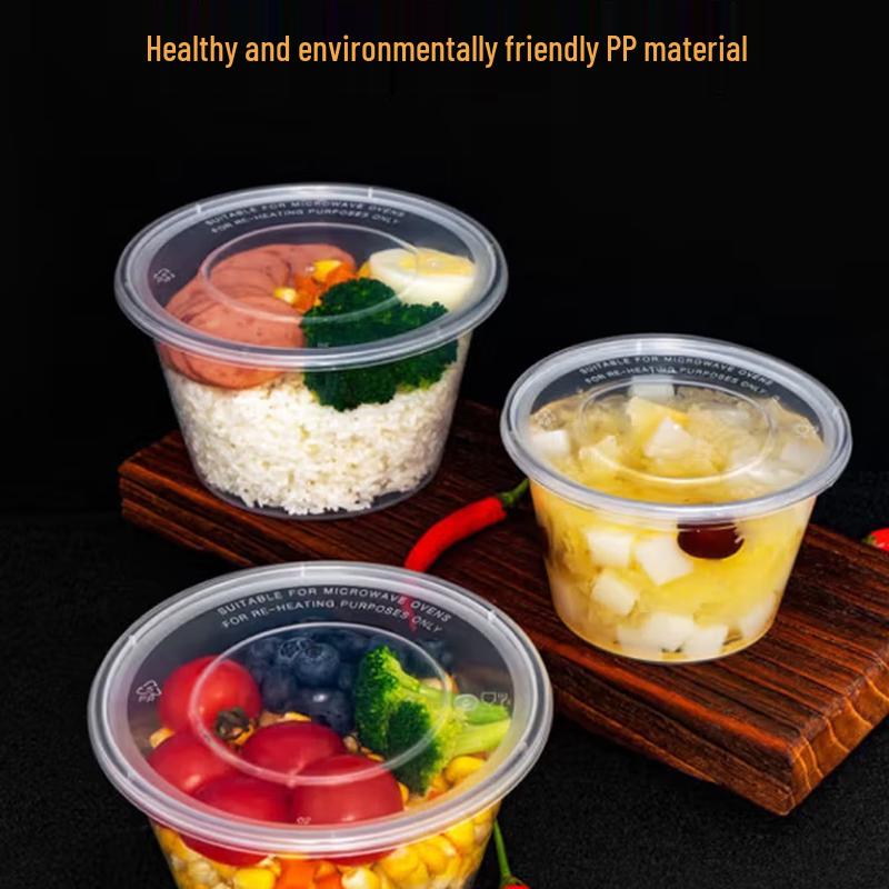 Xin Yun Fa 3500ml Disposable Round Food Containers - 90 Pack