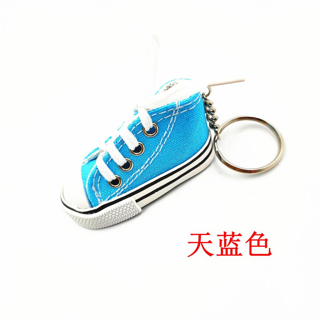 Mini chaussures en toile simulées porte-clés pendentif chaussures de sport bagages voiture pendentif personnalisé cadeaux créatifs