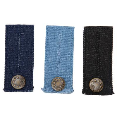 3Pcs Hosen Taille Extender Metall Taste Baumwolle Einfach zu Bedienen Langlebig Taille Extender Taste für