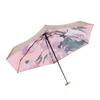 Flat 60% fold pocket umbrella, sun card umbrella, gold glue, sun protection and sun protection umbrella, small fresh umbrella