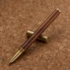 Brass Metal Wooden Fountain Pen, High-end Retro Wooden Calligraphy Practice Ink Pen