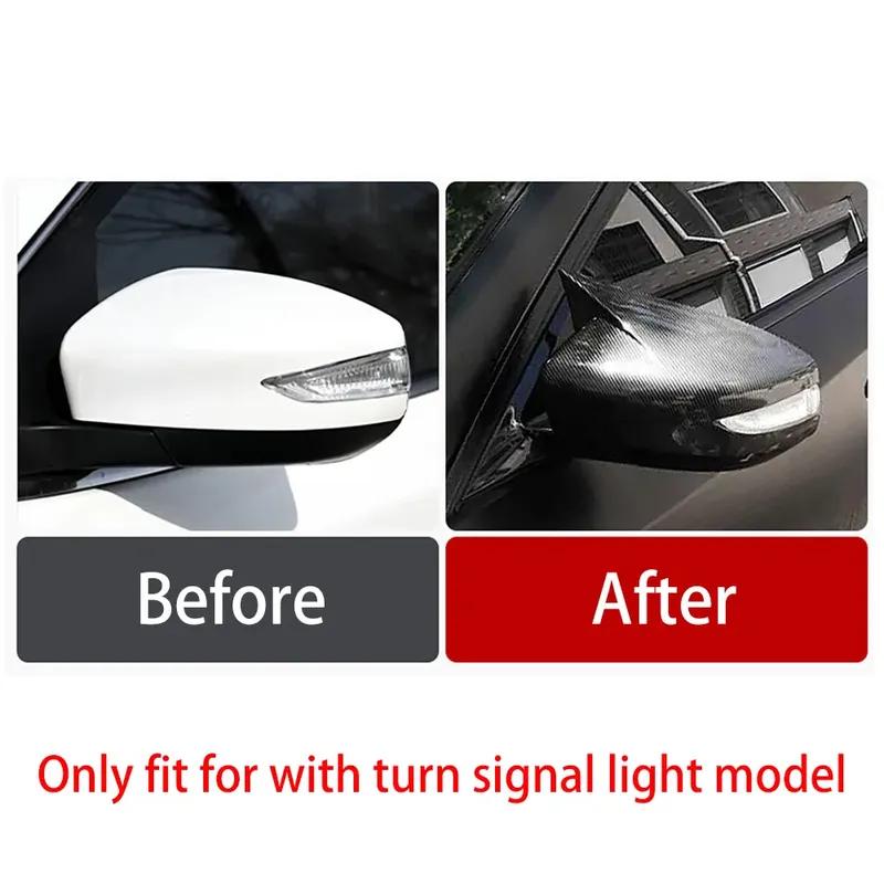 For NISSAN Altima 2013-2018 Sentra/Sylphy 2016- Mirror Cover Rearview Side Mirror Cover Wing Cap Exterior Rear View Trim