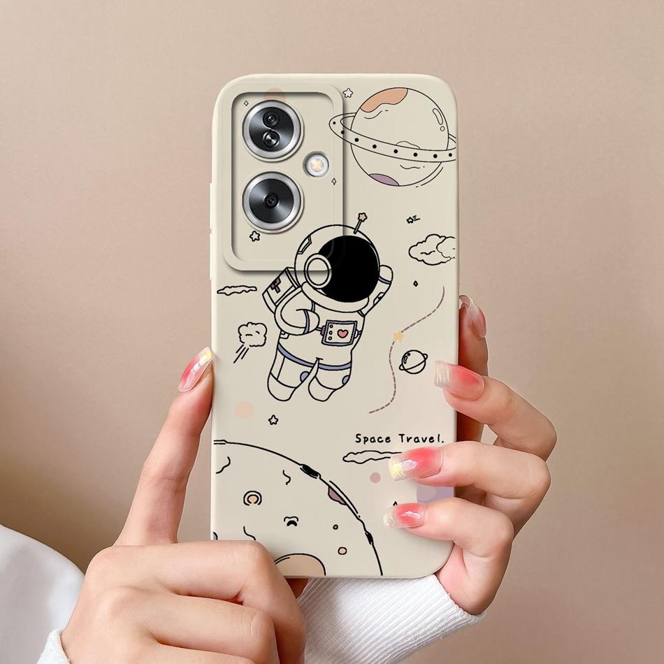 Case For OPPO A79 A2 5G Flower Soft Liquid Silicone Camera Lens Protection Phone Shockproof Back Cover For OPPO A79 A2 Funda