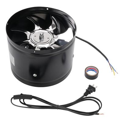 Ventilátor do potrubí s nízkou hlučností, 2800 ot./min., vysokorychlostní, 80 W, 8 palců, 7 lopatek, odtahový ventilátor do kuchyňské digestoře