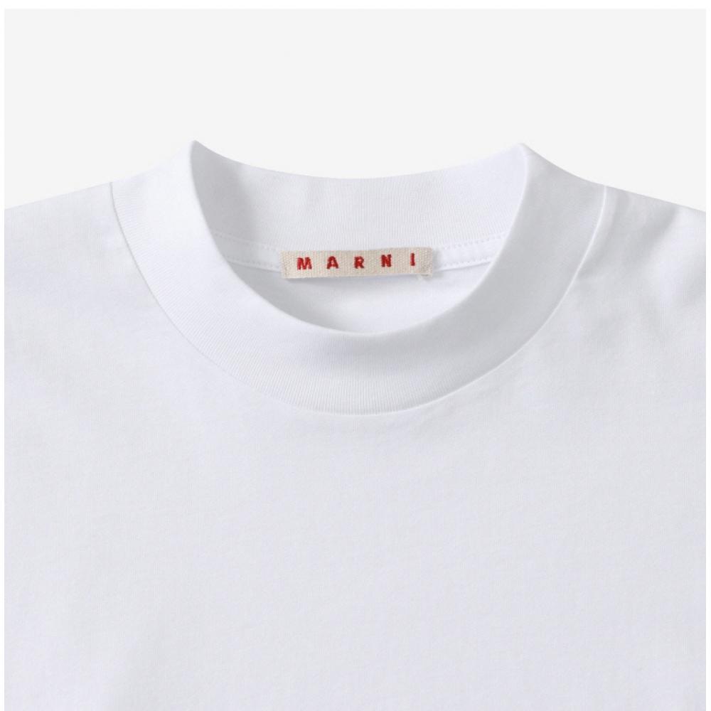 Marni Humu0223p1 UScS87 Low01 Logo Men S Short Sleeve Tee