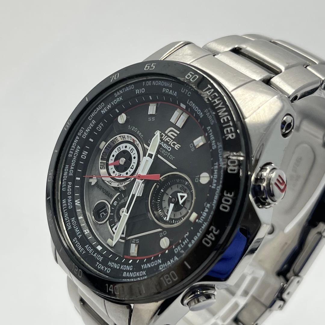 Б/у Casio Edifice EQW-M1000D Черный Солнечный Радиоуправляемый Мужской Лобовое Стекло Новый