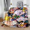 HUNTER×HUNTER Cartoon Printed blankets Picnic blanket Flange Warm blanket Home travel blankets bed linings birthday gift