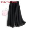 Casual Pants For Women With Metal Silk Fabric And Double Layer Design For Summer Comfort