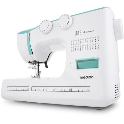 Sewing Machine - MEDION - SM 60 - 62W - 24 Stitches + Double Stitches - 700 Rpm - LED - Turquoise