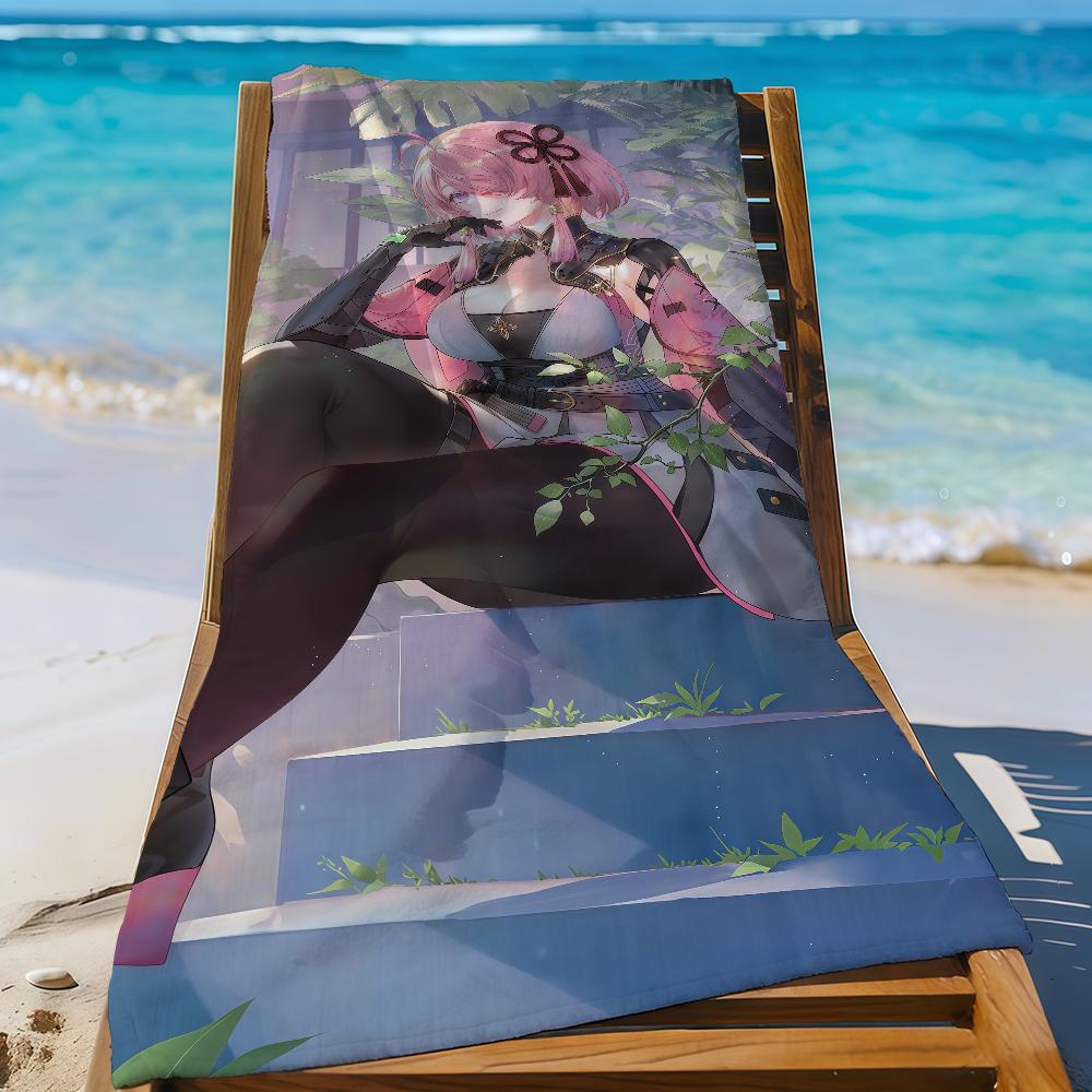 Game WuWa Taoqi Towel Sports Quick Dry Travel Camping Gear Sandproof Soft Light Large Beach Towel