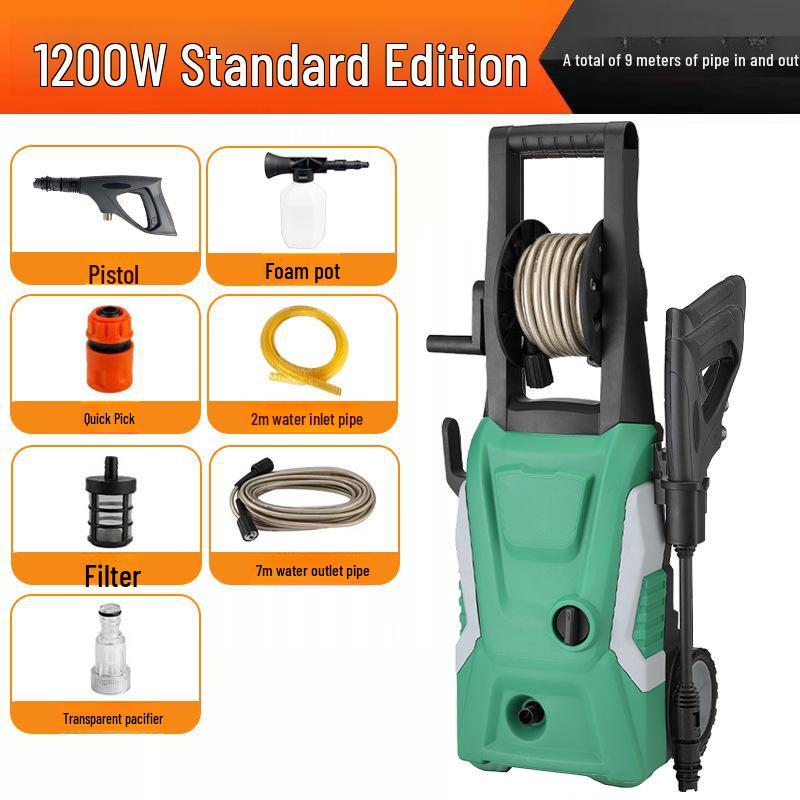 Portable High-Pressure Car Wash Machine - Household Cleaning Pump