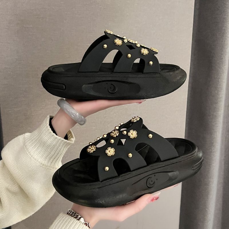 

Модные летние женские толстые подошвы нескользящие пляжные тапочки для дома и улицы 36-40