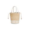 Charles & Keith Small CK Color Block Drawstring Closure Casual Versatile Leather Bucket Bag Crossbody Bag Tote Bag Medium Women bags SL2-10782395