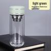 One-Touch Open Goose Egg Double-Layer Glass Cup: Anti-Scalding, High Borosilicate, Quick-Open Tea/Water Separation Cup