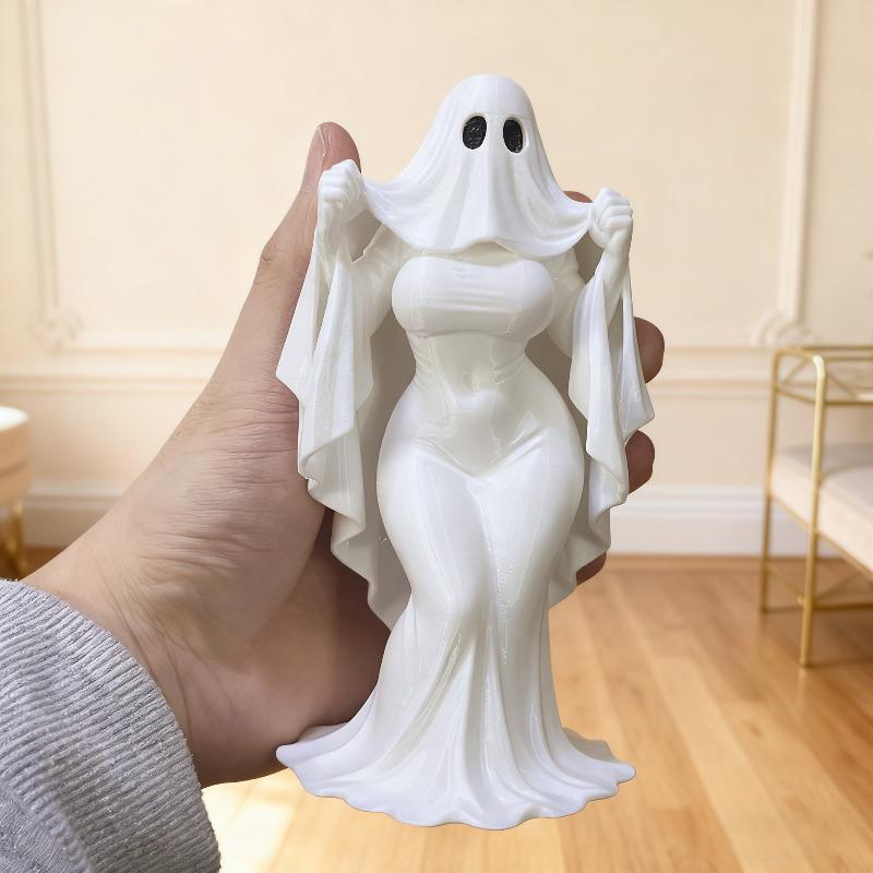 1Pcs Halloween Gothic Brides Wedding Decor Ghost Mother Statue Ornament Creative Skirt Design Office Desk Decoration