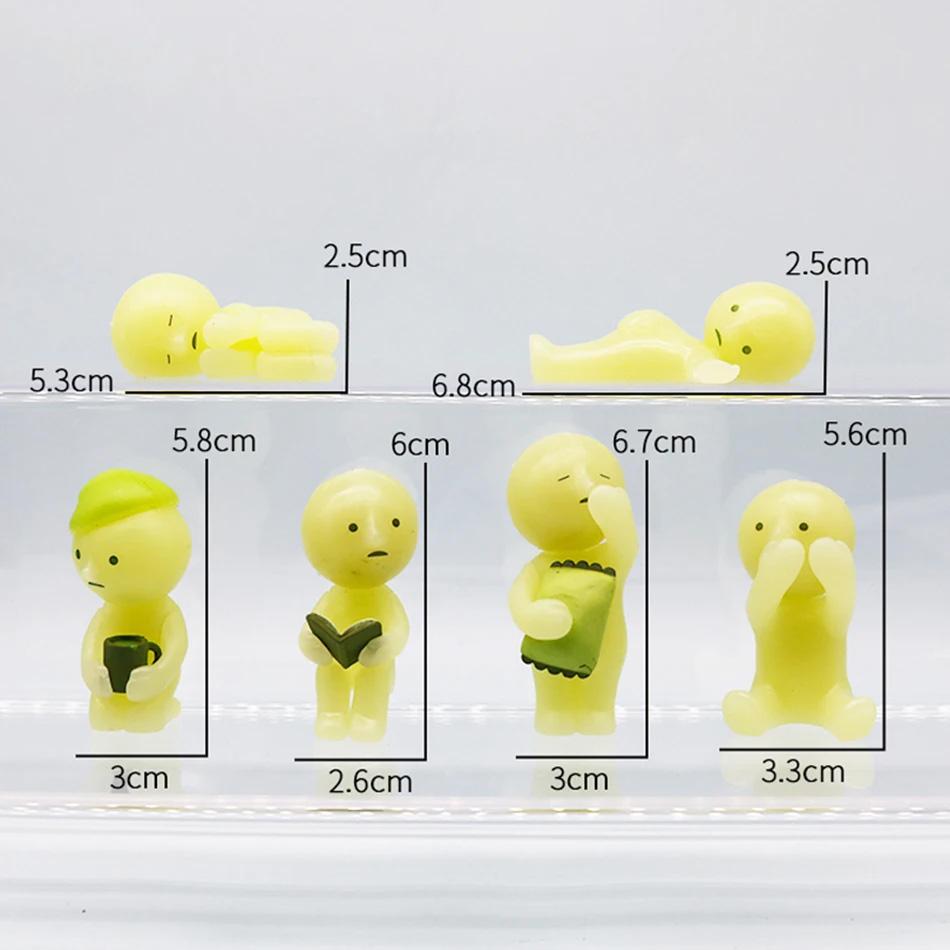6pcs/set Blind Box Toys Luminous Elf Bedroom Series Model Corner Luminous Doll Gifts Toys Collect Ornaments Birthday Gifts