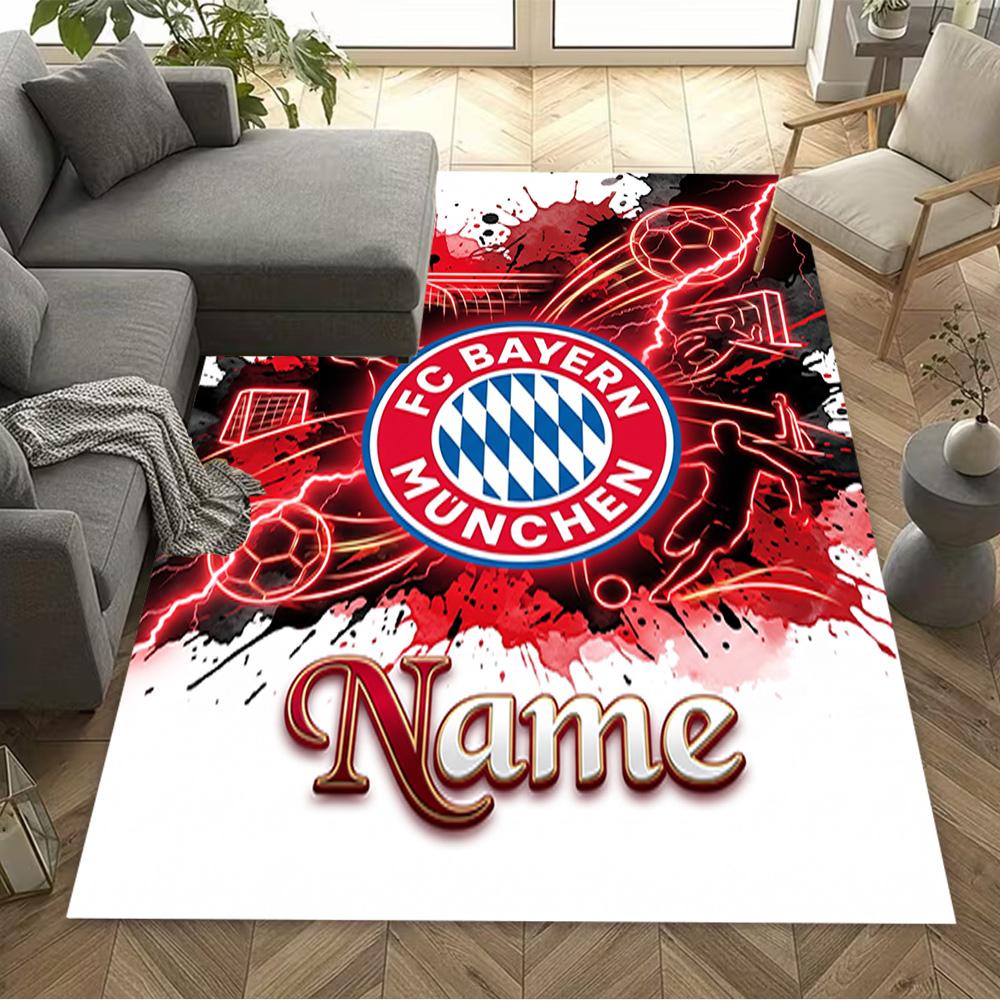 Bayern Munich Fan Artwork Floor Mat Perfect for Game Room Dining Room Outdoor Living Rooms Antislip Carpet Office Home Decor Gift for Festivals