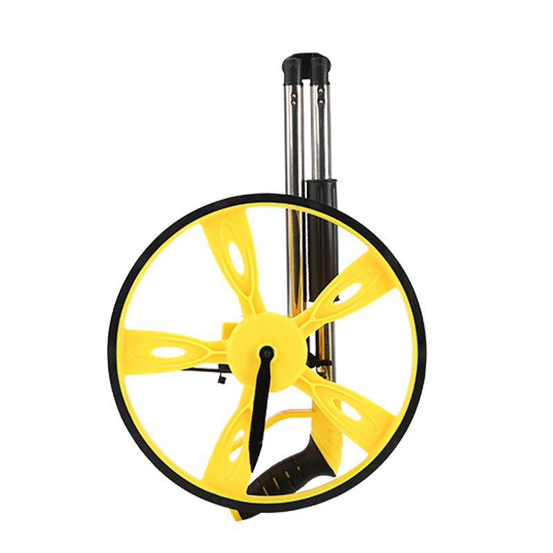 Folding Hand-Push High-Precision Outdoor Measuring Wheel with Rubber-Coated Large Wheel