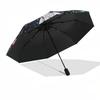 1pc Snowy Owl Festive Christmas Ornament with Automatic Opening Folding Design, 3-Fold Iron Frame Outdoor Umbrella, Perfect Gift for Fans, Travelers,