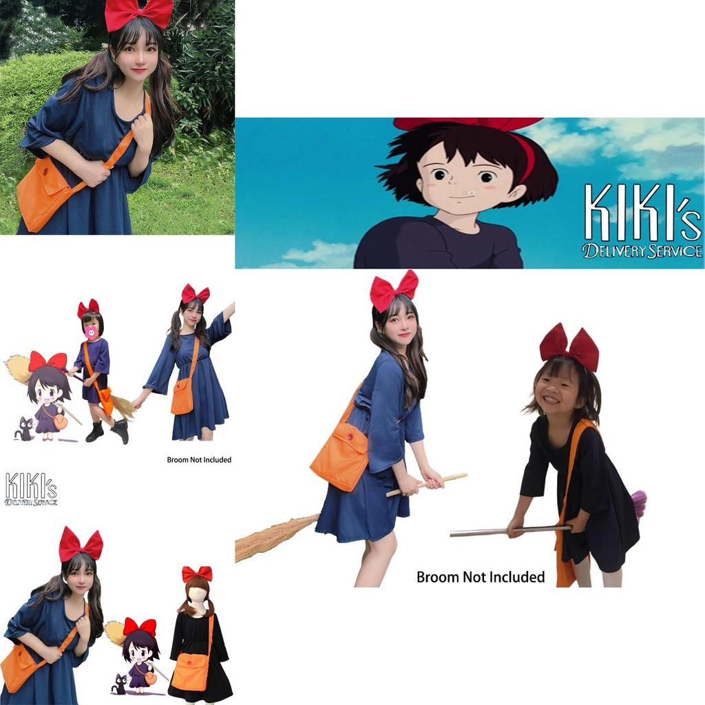 Kiki Witch's Delivery Service Cosplay Costume For Adults And Kids High-quality Comfortable And Colorful