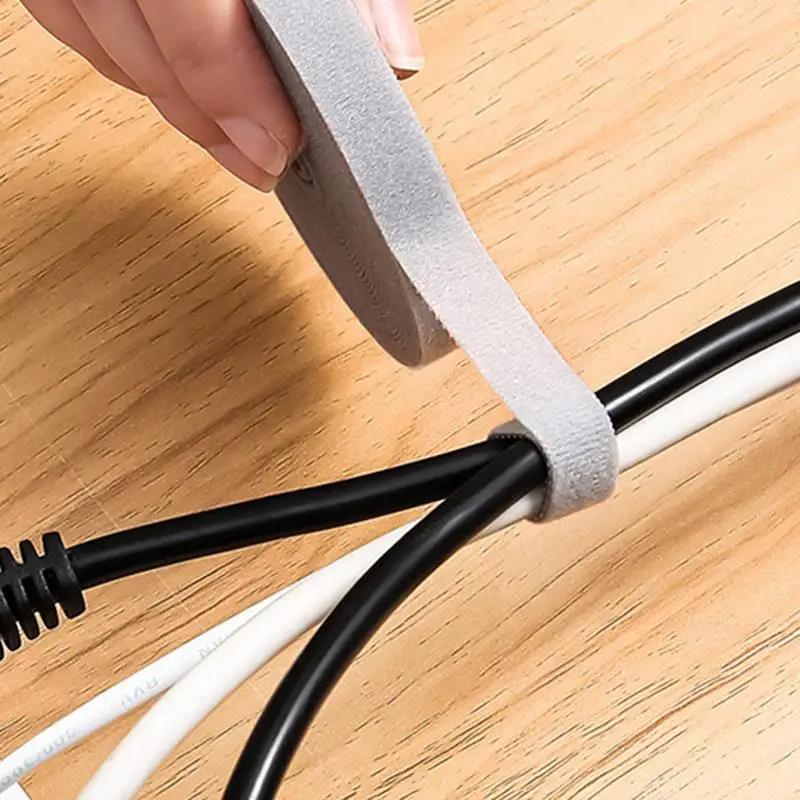 Bandă adezivă de fixare, cablu de date, placă de inserție, depozitare cablu, utilizare repetată a legăturilor cu fermoar, legătură de cablu 1,2 cm * 5 m