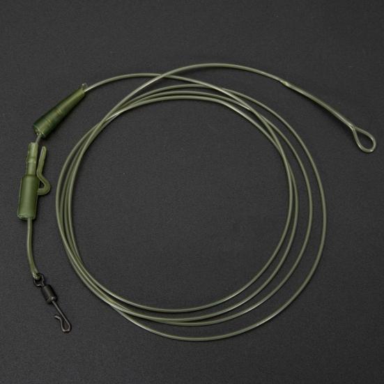 1m 45LB Karpfischen Vorfach Abriebfest Hohe Zugfestigkeit Tragbar Robust Leicht Hauptschnurschutz Transparent Stark Fluorocarbon