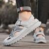 Summer Men Sandals Genuine Leather Mens Casual Shoes Outdoor Men Leather Sandals for Men Beach Shoes Roman Mens Shoes