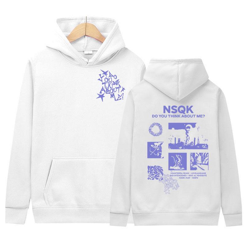 Rapper NSQK DO YOU THINK ABOUT ME 2025 New Album Hoodies Men's High Quality Harajuku Sweatshirt Hip Hop Fashion Hoody Streetwear