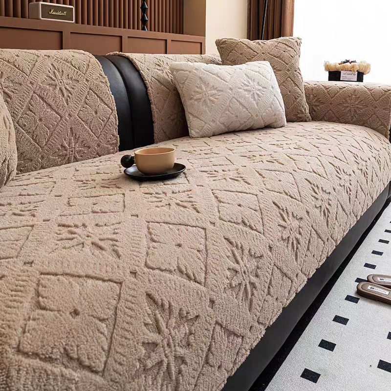 Plush Anti-Slip Sofa Cover Decor Soft Sofa Towel Couch Cushion 1/2/3/4 Seater For Living Room Modern Furniture Protector