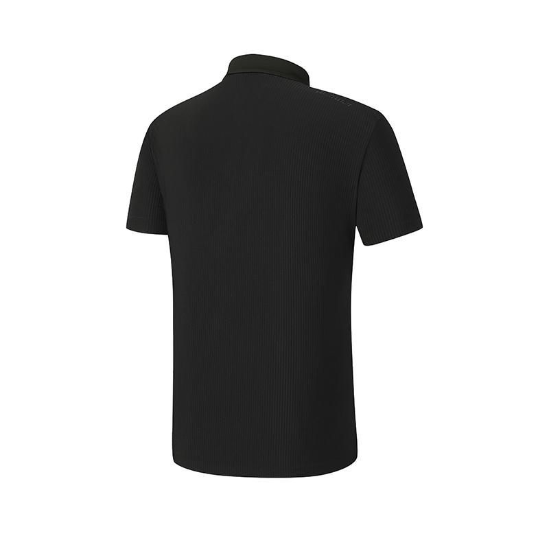 FILA Golf Series Simple Classic Fashionable Personalized Sports Casual Versatile Comfortable Breathable Knitted Short Sleeve Polo Shirt A11M625147FBK