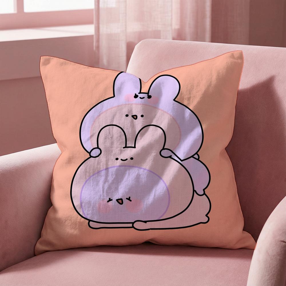 

Милая наволочка ASAMIMI для подушки, многоцелевая, для дома и автомобиля - Двусторонняя, мягкая и прочная для ежедневного использования 30cmx30cm