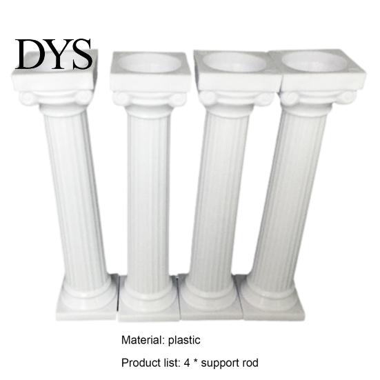 Fondant Support Mold 4Pcs/Set Cake Rods Non-stick Reusable Plastic Delicate Baking Tool Standing Grecian Pillars Gathering Supplies Rod
