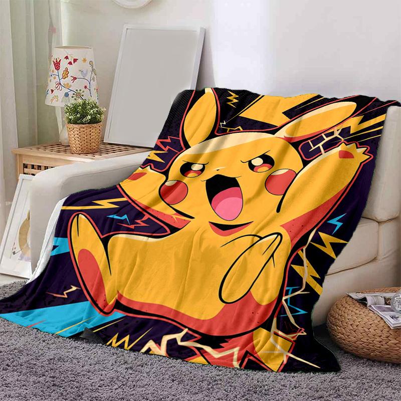1pc Pikachu Hoodie Pikachu Blanket, Cute Pikachu Gifts for s, Pikachu Home Decor .B081 80x120cm