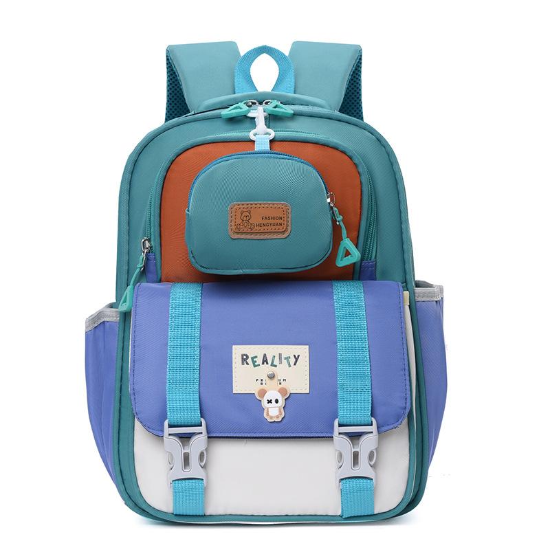 School Bag Cartoon Breathable Nylon Children's Backpack First Grade Burden Reduction Student Backpack