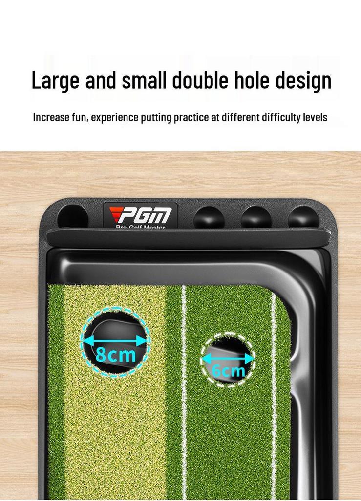 PGM Golf Putter Practice Lawn Mat - Home Training Set