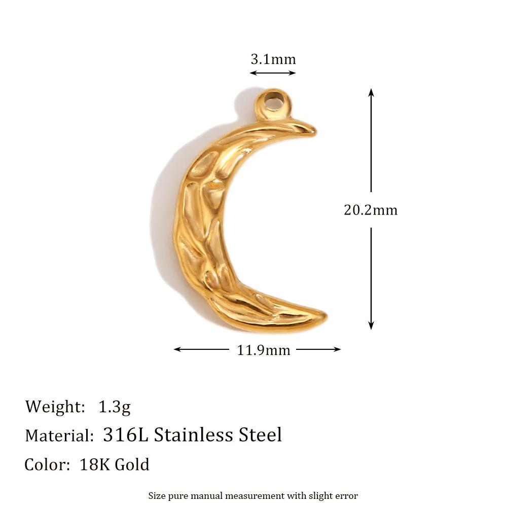 

MamacitaSlay 316L Stainless Steel Heart Irregular Charms 18K Gold Plated Waterproof Jewelry For DIY Earrings Necklace Bracelet