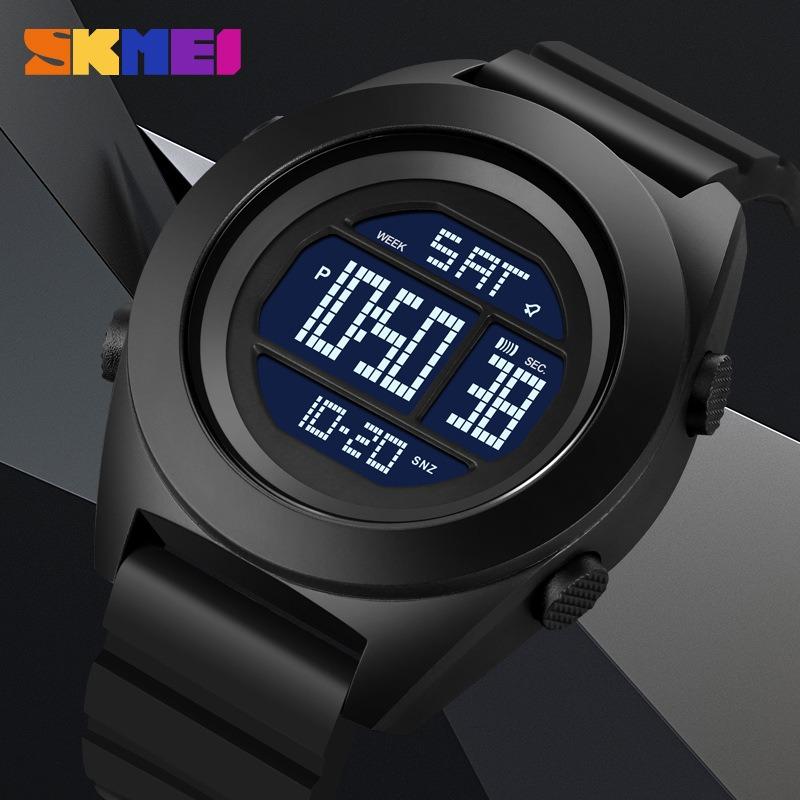 Fashion Sports Male and Female Students Multifunctional Alarm Clock Men's Watch Silicone Waterproof Electronic Watch