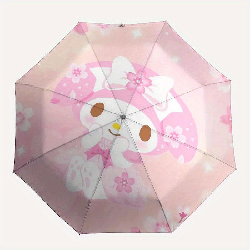 1pc My Melody Spring Dreams Umbrella with Plastic Handle,Suitable for All Seasons Home Travel Outdoor UmbrellaSanlio267