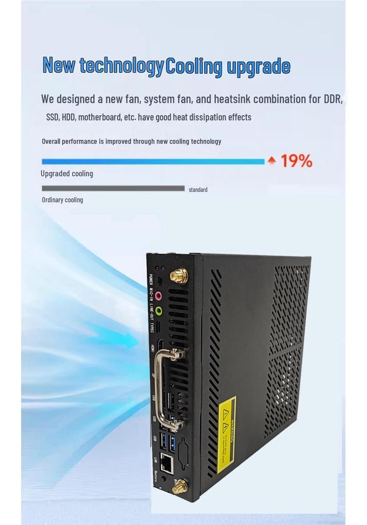 i7 Mini PC with RTX 4060 for 3D Design & AI Computing, Perfect for Office and Home.