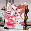Sakura Kinomoto Theme Printed Blanket - Perfect for Couch, Bed, Travel & Outdoor Use | Machine Washable, Cozy & Durable.
