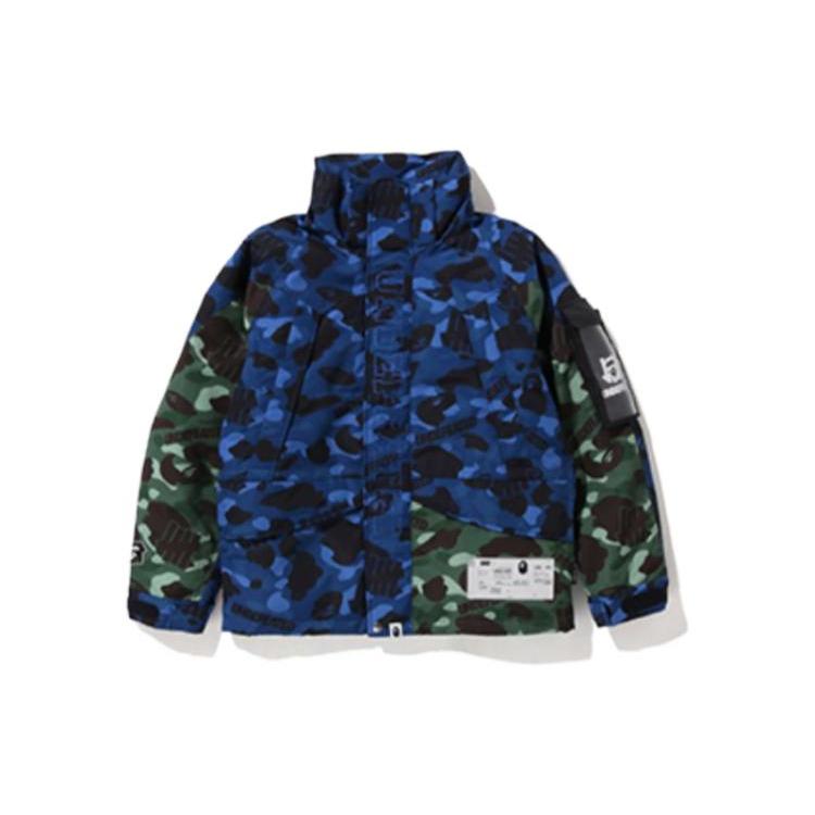 A BATHING APE X UNDEFEATED Color Camo Snowboard Down Jacket UI2BGDJ01M