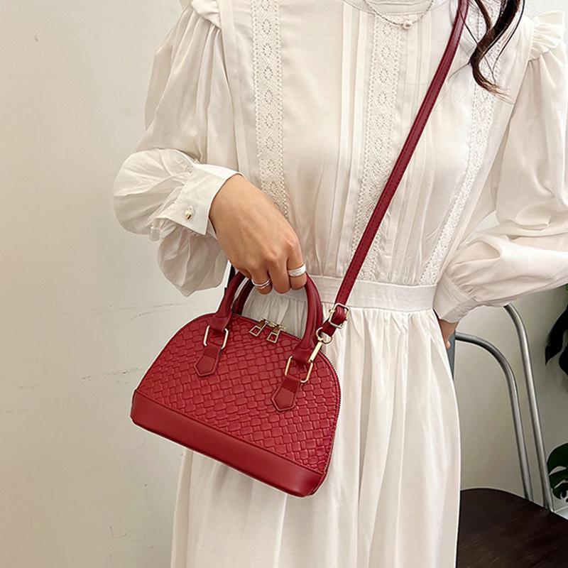 Yogodlns Women Shell Crossbody Bag New Trendy Retro Shoulder Handbag Simple Stylish Casual Commuter Purse