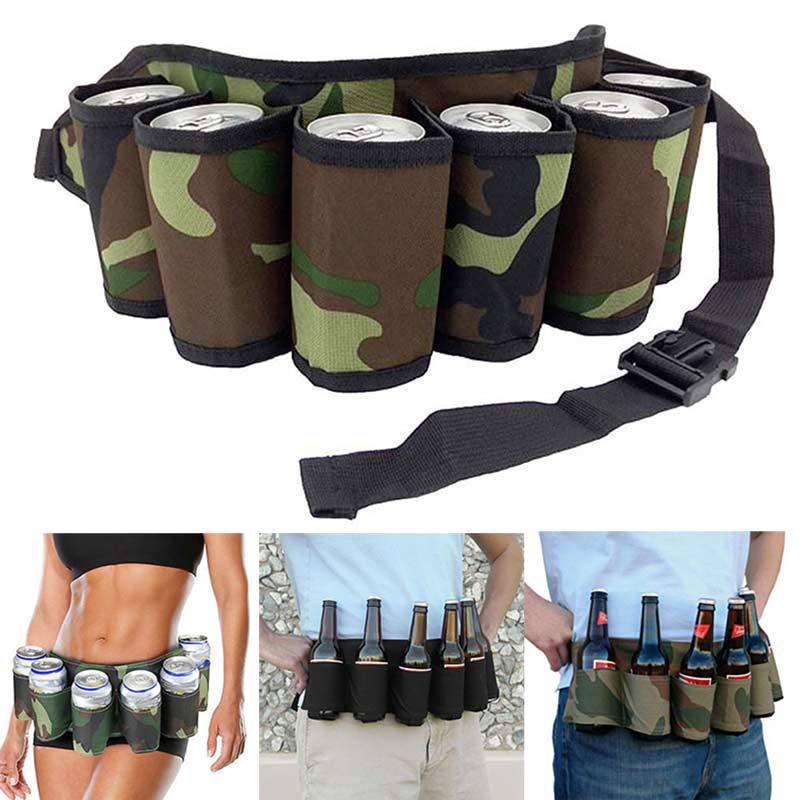 Outdoor Beverage Waist Bag - Holds 6 Cans