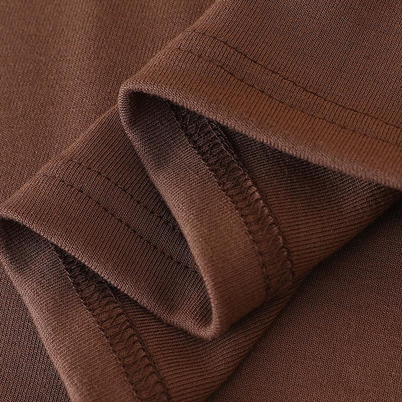 Dames 2025 Zomer Katoen V-Hals Korte Mouw Slankmakend Basic T-Shirt