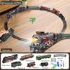 Boy's Green Retro Steam Train EMU Model - Cross-Border Remote Control Educational Toy