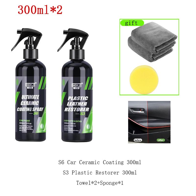 Keramik Autocoating Schnellpolitur Wachs Hydrophobe Flüssigglas Imprägnierung Sprühlack Nano Versiegelung Autopflege HGKJ S6