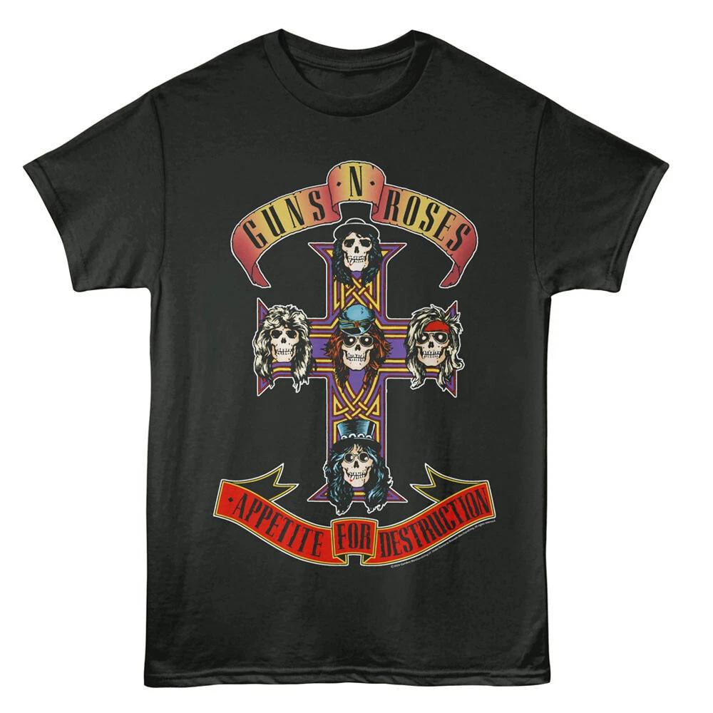 Guns N Roses Appetite For Destruction Copertina Album T-shirt da Uomo Merch Rock