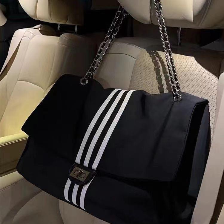 New Popular Texture Chain Bag, Lock Buckle, Shoulder Messenger Bag, Women's Soft Large-capacity Commuter Tote Bag